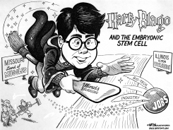 ILLINOIS GOVERNOR BLAGOJEVICH LURES STEM CELL RESEARCH JOBS AWAY FROM MISSOURI by R.J. Matson