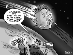 KIM JONG UN SATELLITE by Paresh Nath