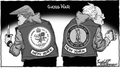 BERNIE AND DONALD by Bob Englehart