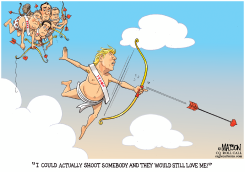 DONALD TRUMP AS CUPID by R.J. Matson