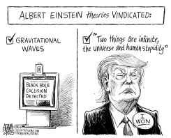 EINSTEIN VINDICATED by Adam Zyglis