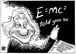 EINSTEIN WAS RIGHT, B/W by Randy Bish