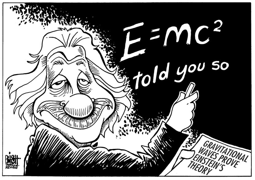 EINSTEIN WAS RIGHT, B/W