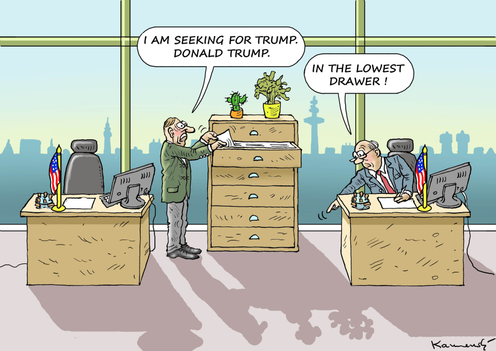 TRUMP IN THE LOWEST DRAWER