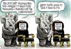 SCALIA'S SEAT by Joe Heller