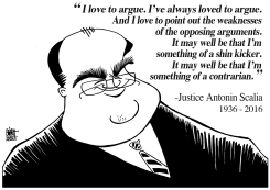 ANTONIN SCALIA, B/W by Randy Bish