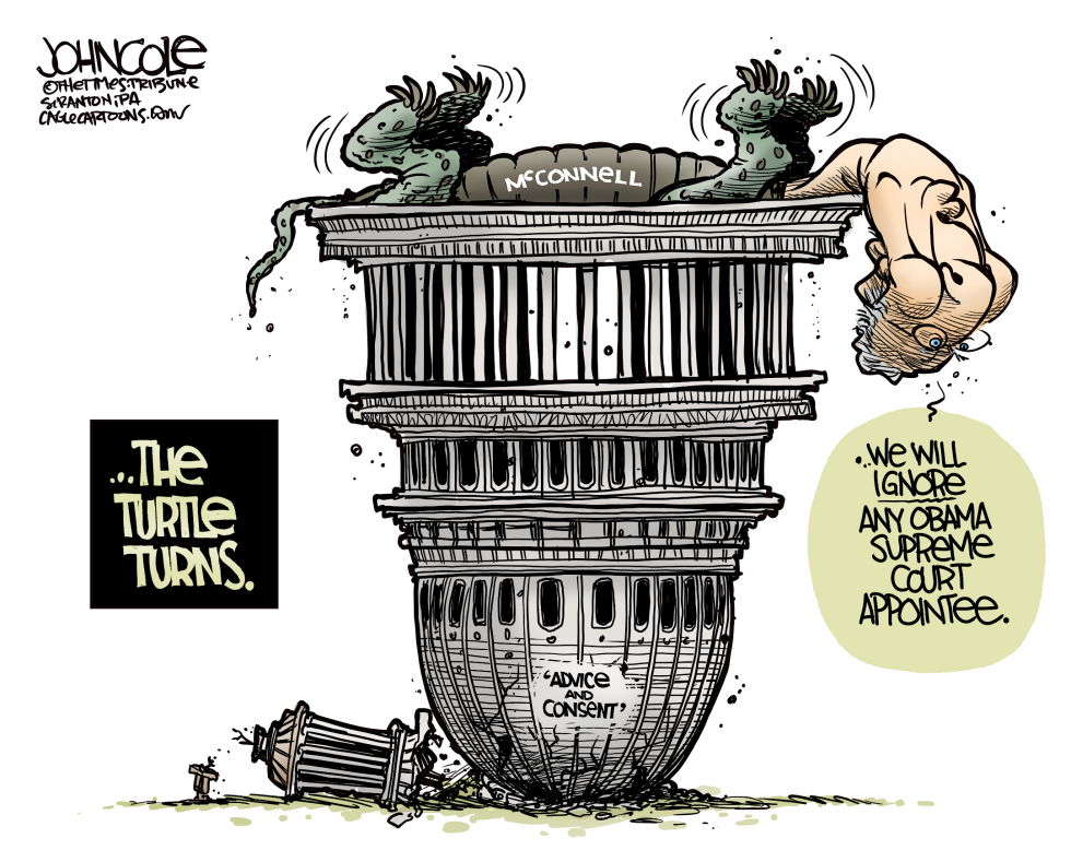  MCCONNELL TURNS TURTLE by John Cole