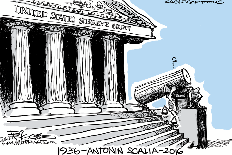  SCALIA -RIP  by Milt Priggee