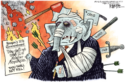 GOP 2016 FIGHT  by Rick McKee