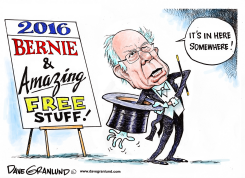 BERNIE 2016 AND FREE STUFF  by Dave Granlund