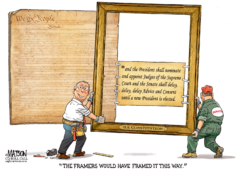 Senator McConnell Reframes The Constitution- COLOR