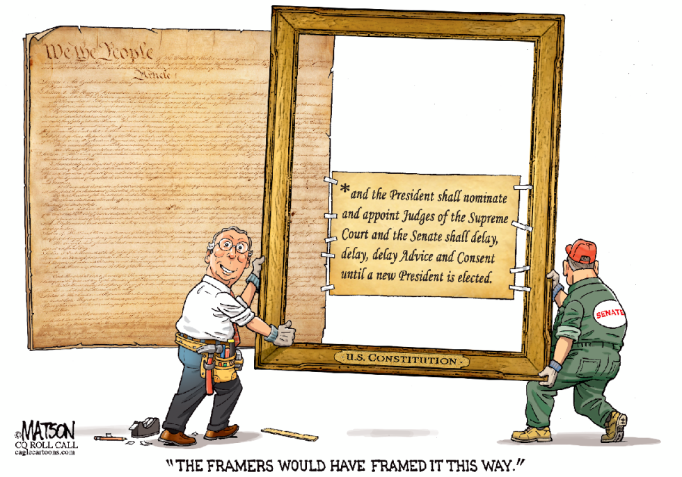 Senator McConnell Reframes The Constitution- COLOR