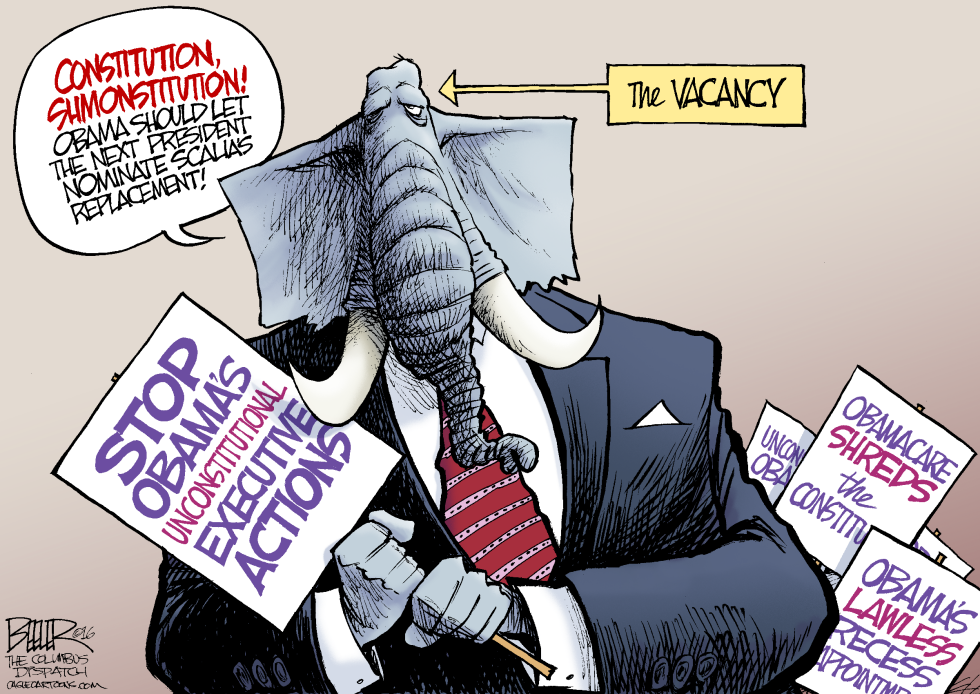  NOMINATION NUTTINESS by Nate Beeler