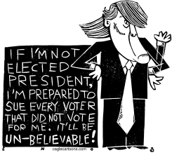 TRUMP TO SUE by Randall Enos