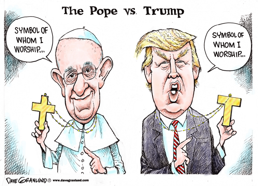 Pope vs Trump