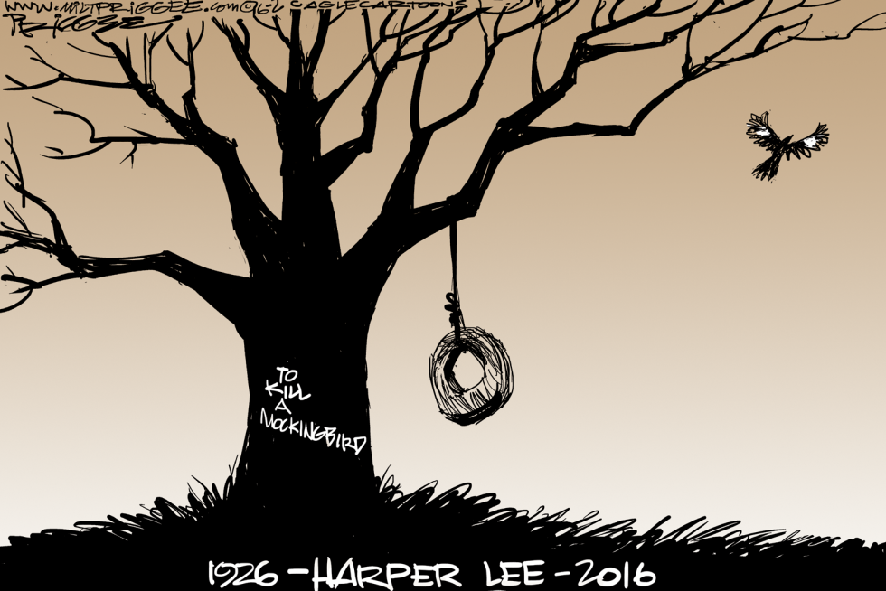  HARPER LEE -RIP by Milt Priggee