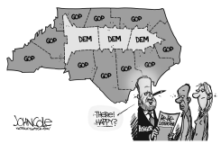 LOCAL NC BERGER AND REDISTRICTING BW by John Cole