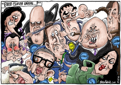 CONSERVATIVES FIGHT OVER EUROPE by Brian Adcock