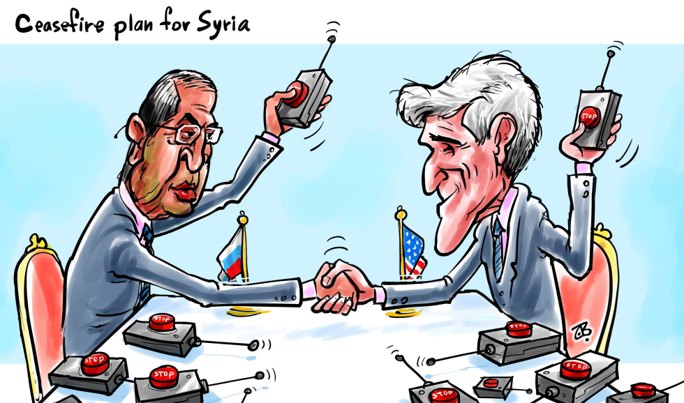  CEASEFIRE PLAN FOR SYRIA  by Emad Hajjaj