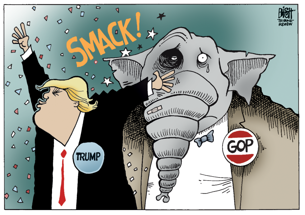 TRUMP AND THE GOP, COLOR