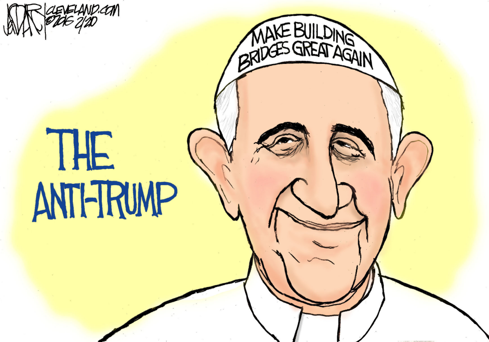 Trump and Pope Francis
