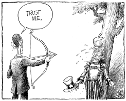 OBAMA AND APPLE by Adam Zyglis