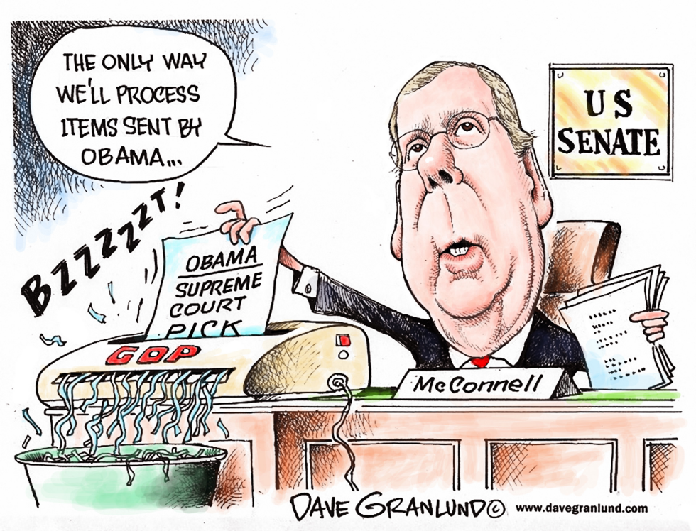  MCCONNELL AND SCOTUS PICK by Dave Granlund