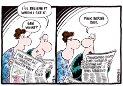 A PINK SERGE DAY by Ingrid Rice