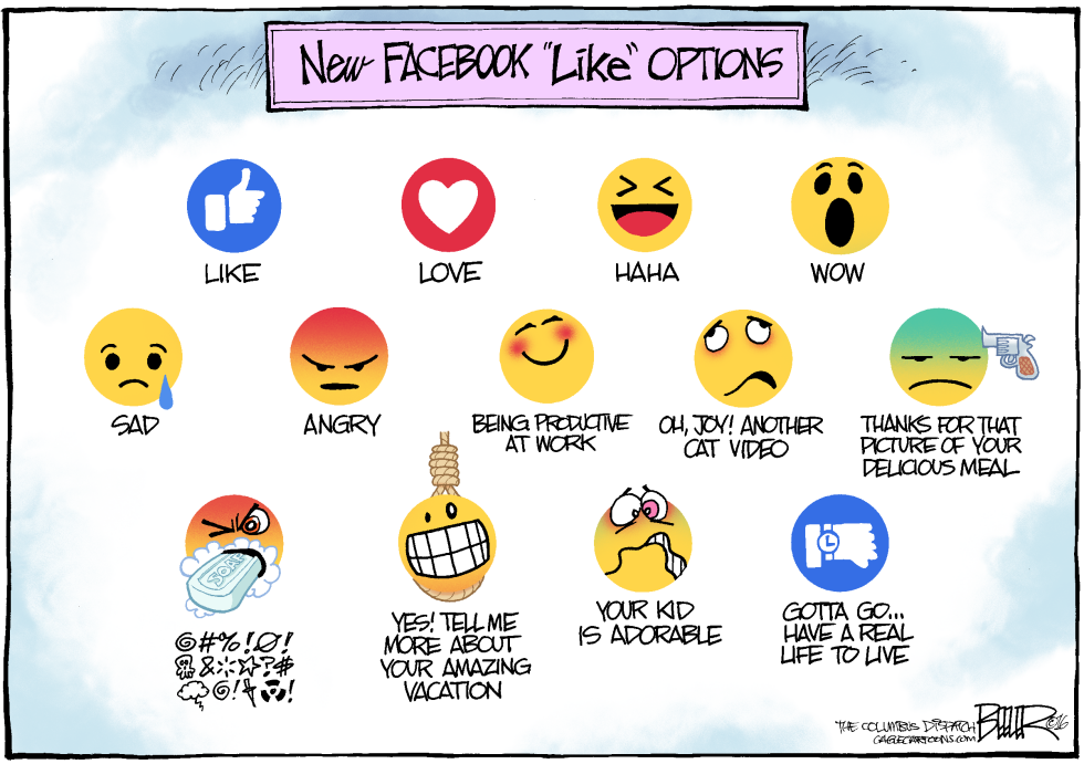  FACEBOOK LIKES by Nate Beeler