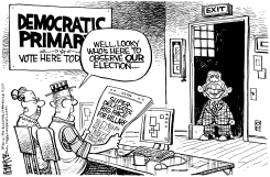 CARTER RIGGED DNC by Rick McKee