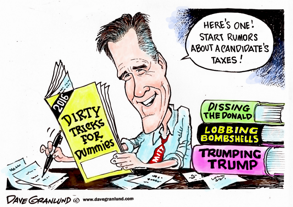  ROMNEY VS TRUMP by Dave Granlund