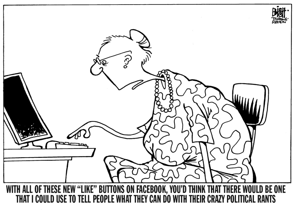 FACEBOOK LIKE BUTTONS, B/W