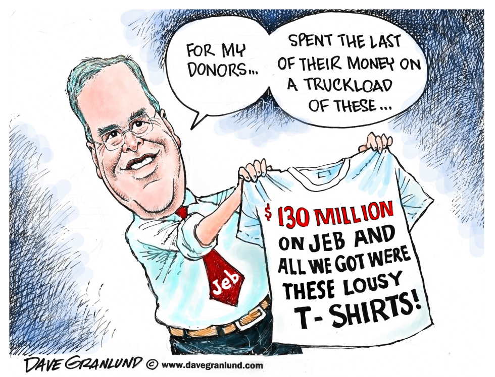 Jeb and donor T-shirts