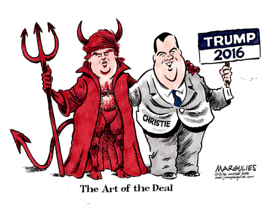 Christie endorses Trump color