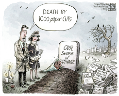 MASS SHOOTING APATHY  by Adam Zyglis