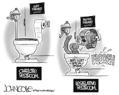 LOCAL NC  LGBT RESTROOMS BW by John Cole