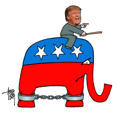 TRUMP AS MAHOUT by Arend Van Dam