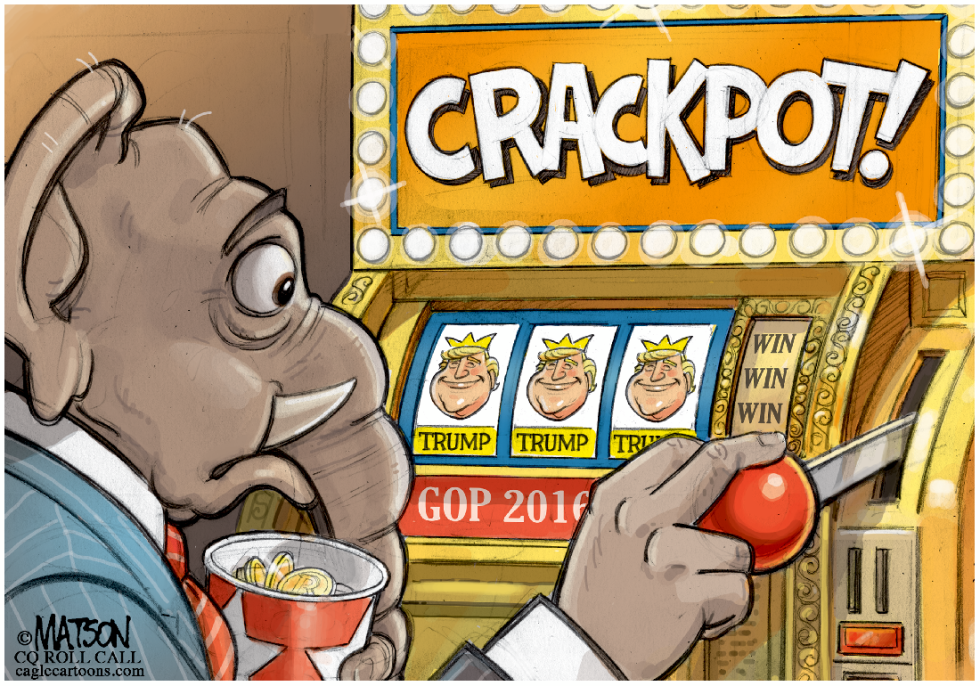 GOP Hits the Crackpot With Trump- COLOR-VERSION 2
