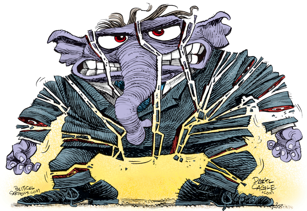  SHATTERED REPUBLICANS  by Daryl Cagle