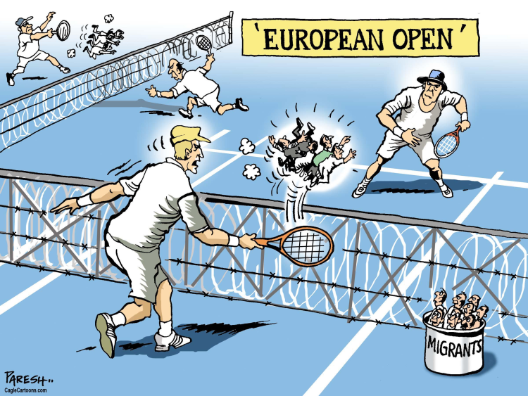 tennis with migrants