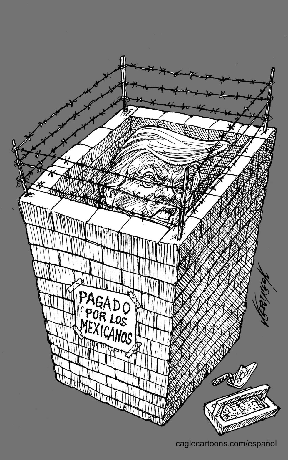 El muro de Trump propuesta