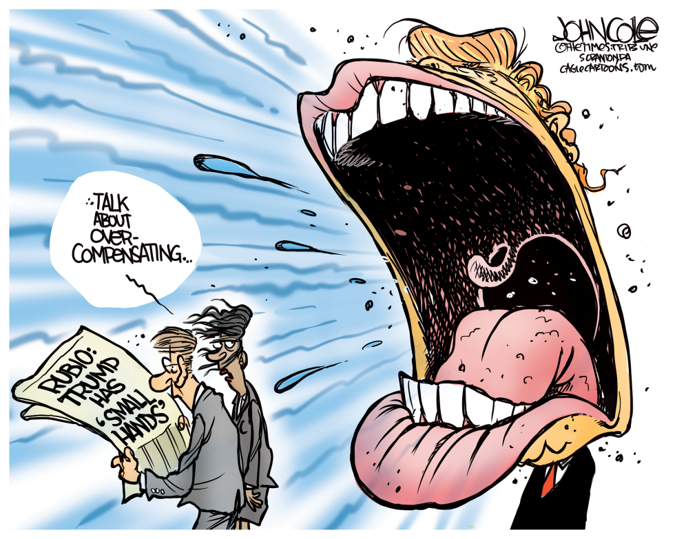 Trump's mouth COLOR