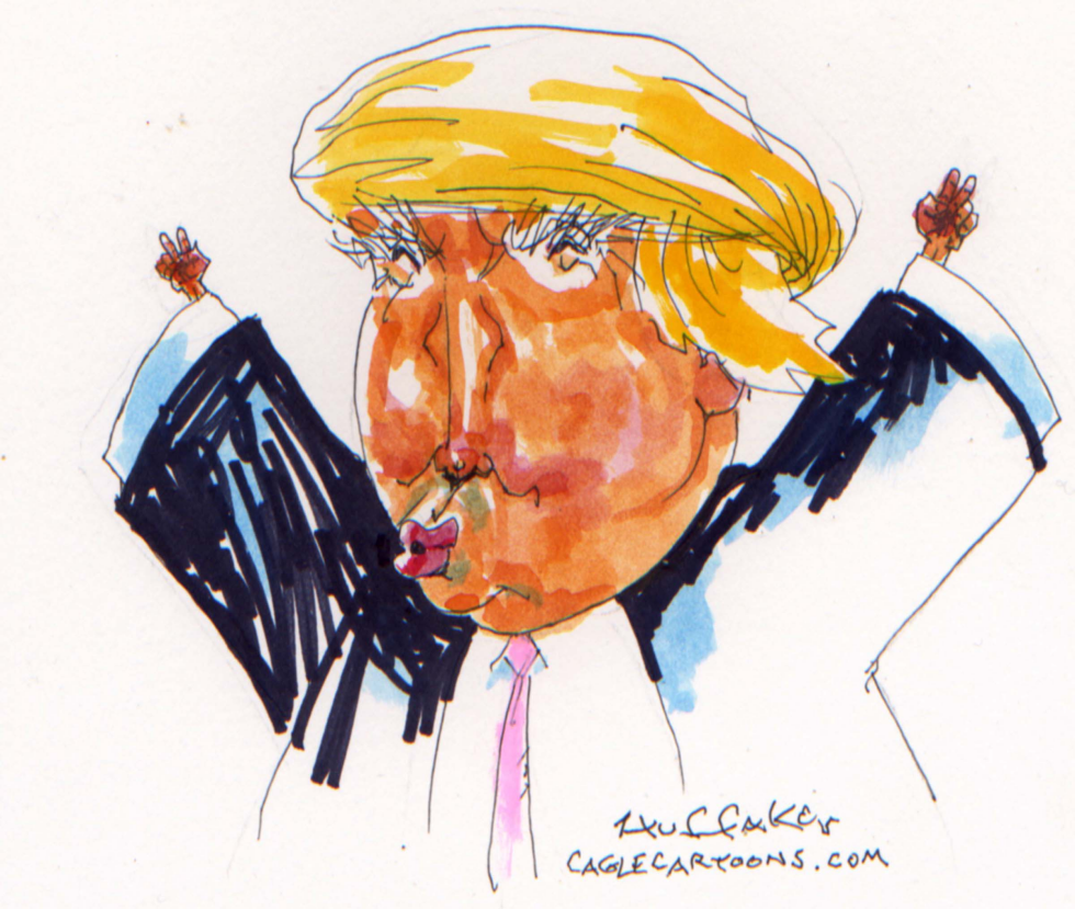 Trump hands