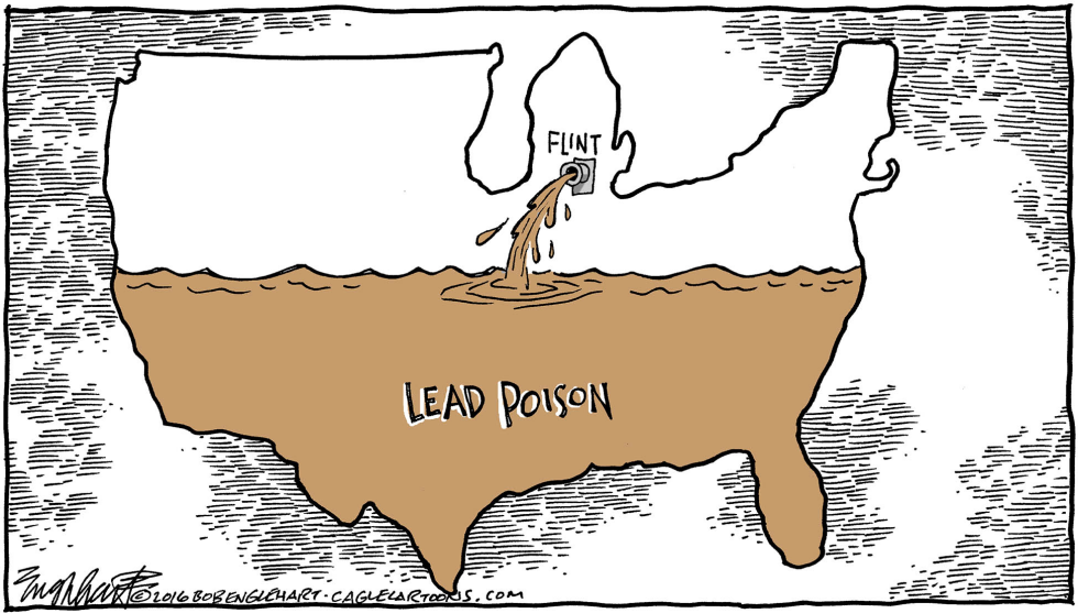  POISONED AMERICA by Bob Englehart