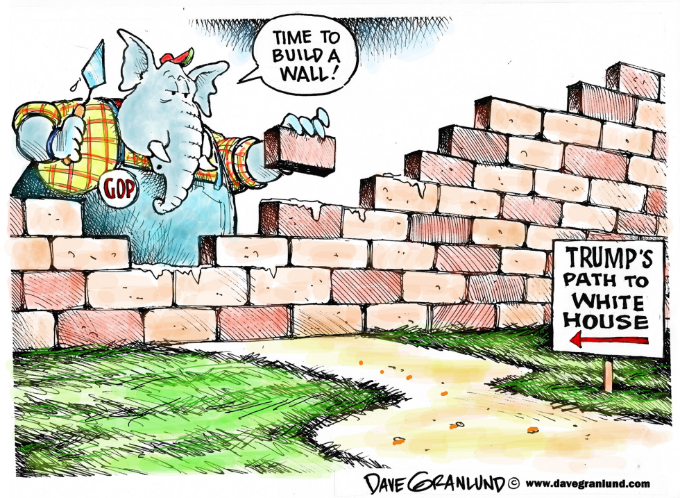  WALL FOR TRUMP by Dave Granlund