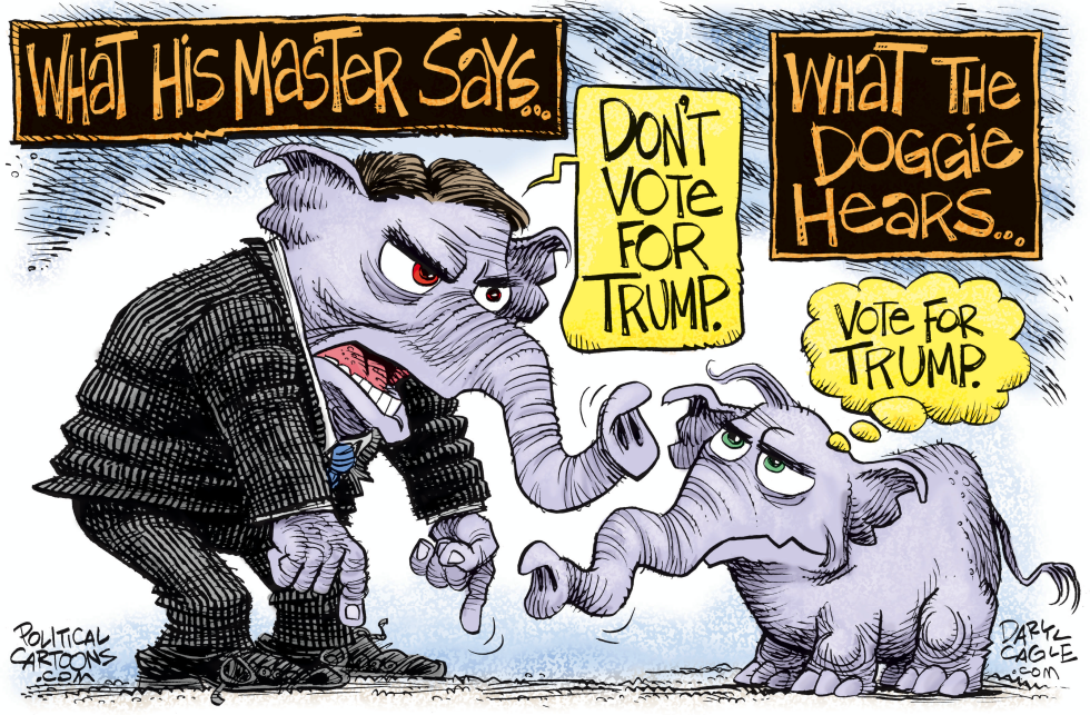  WHAT THE GOP DOGGIE HEARS by Daryl Cagle