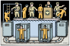 PRISON INDUSTRIAL COMPLEX  VERSION by Andy Singer