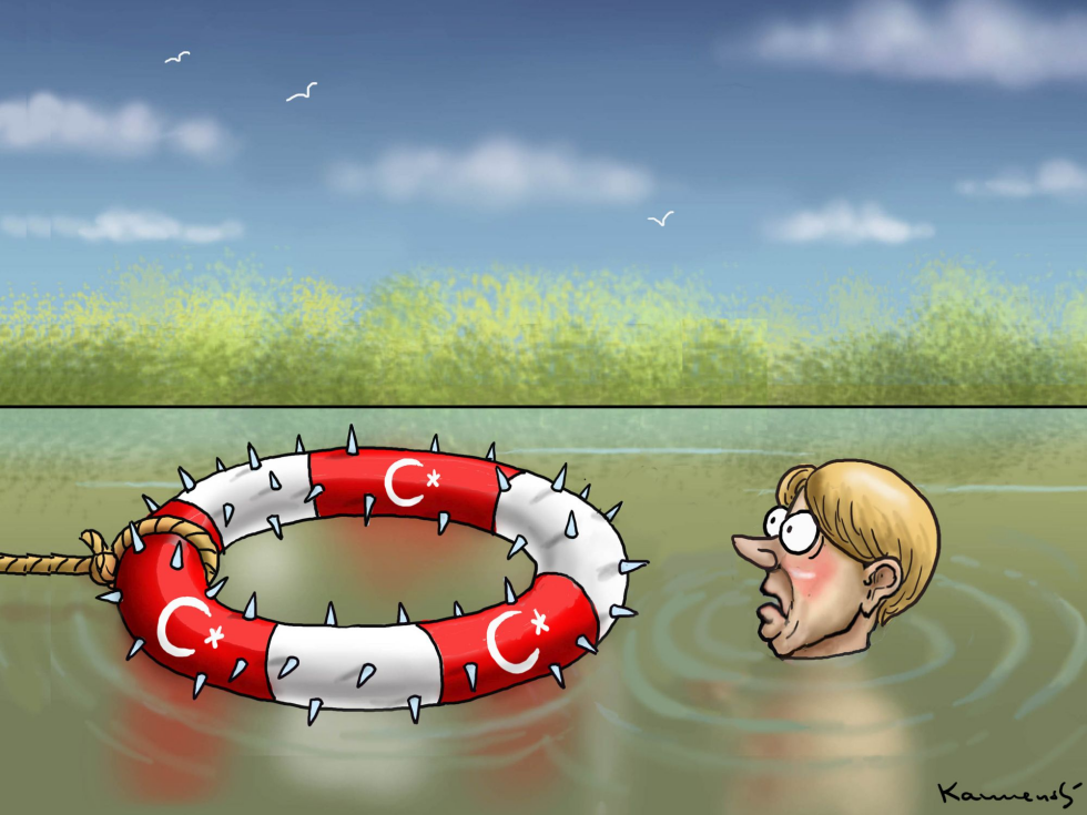 TURKEY HELPS ANGELA MERKEL