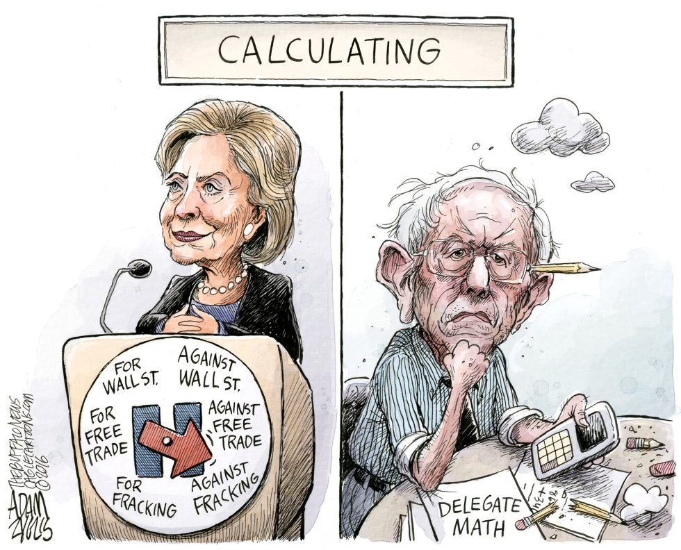  CALCULATING by Adam Zyglis