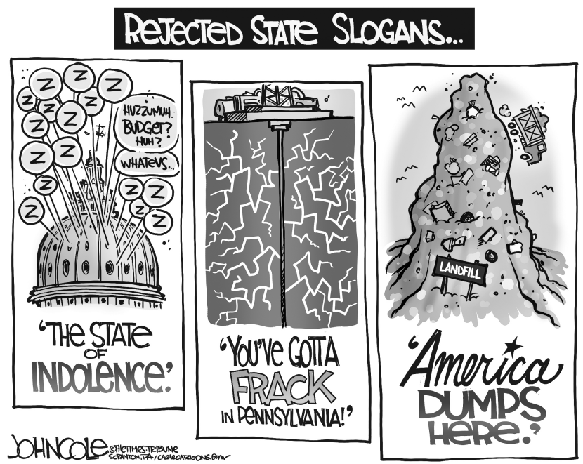 LOCAL PA -- Rejected state slogans BW